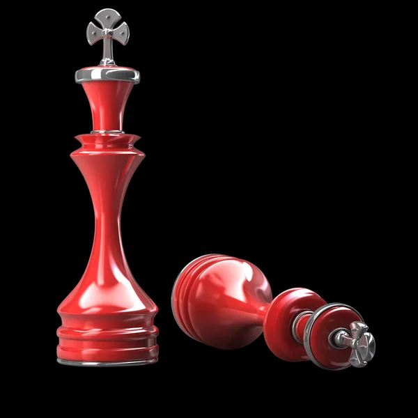 Chess RED King — Stock Photo, Image