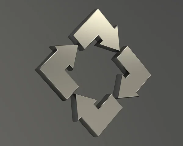 Reciclar icono de símbolo —  Fotos de Stock