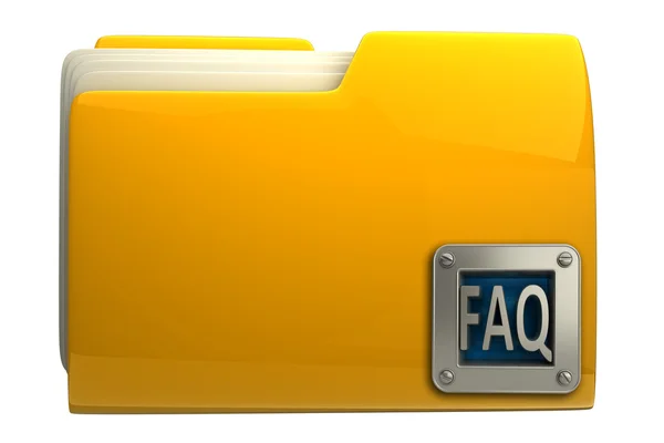 Yellow folder — Stock Photo, Image