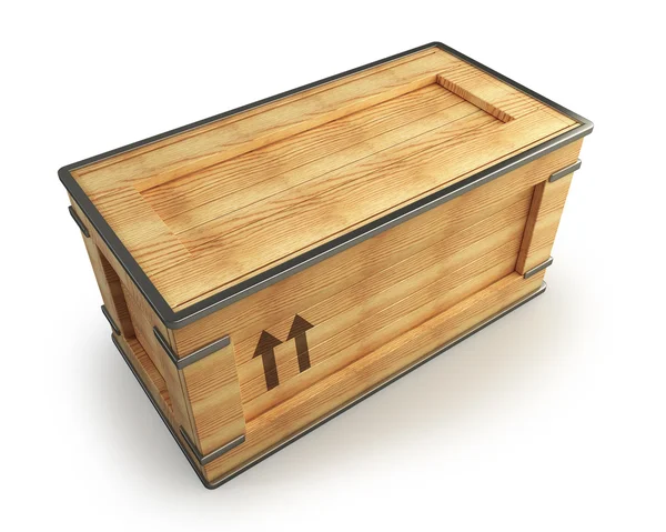 Vintage wooden chest — Stock Photo, Image