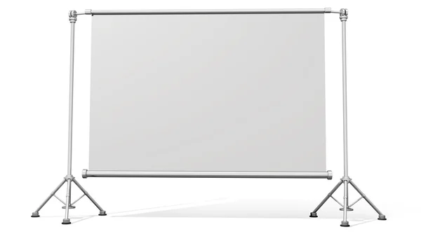 Blank presentation or projector roller screen — Stock Photo, Image