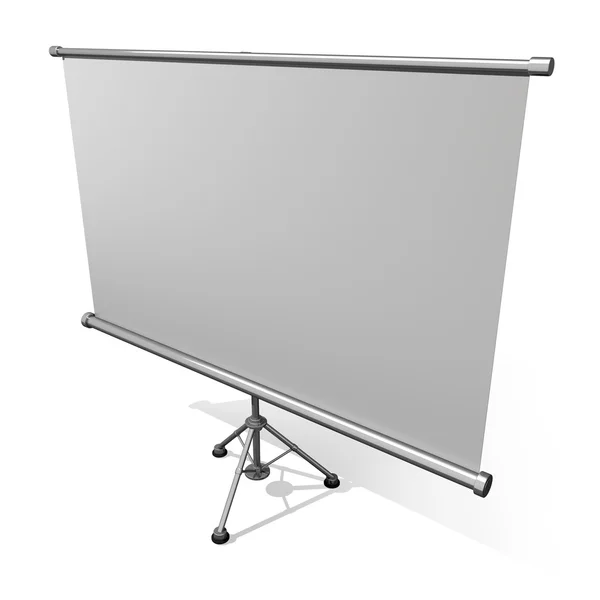 Blank presentation or projector roller screen — Stock Photo, Image