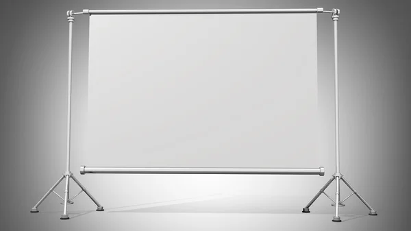 Blank presentation or projector roller screen — Stock Photo, Image