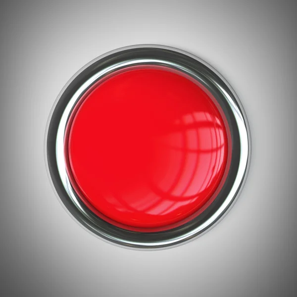 Kırmızı düğme — Stok fotoğraf