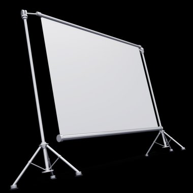 Boş sunum veya projektör silindir ekran