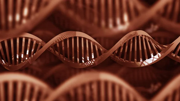 Срібні спіралі ДНК — стокове фото