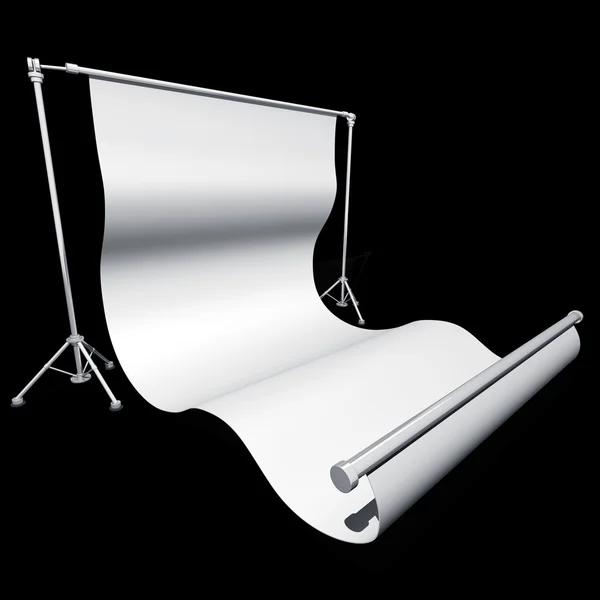 Blank presentation or projector roller screen — Stock Photo, Image