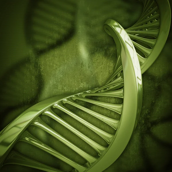 Spirale del DNA in argento — Foto Stock