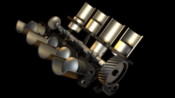 Internal combustion engine — Stock Video