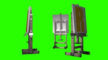 Sanat. ahşap easels