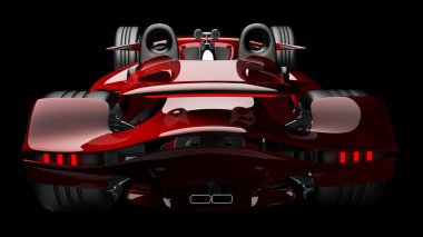 kırmızı spor araba