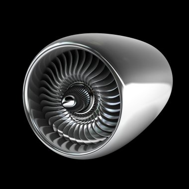 Jet motoru ön görünüm