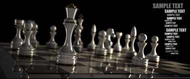 Satranç kavram resim - Şah mat.