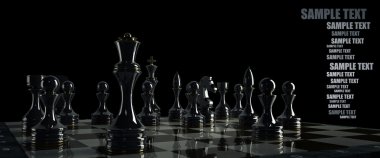 Satranç kavram resim - Şah mat.