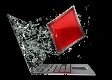 çıkış kart işareti laptop ekran monitör tarafından