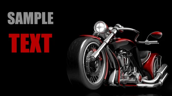 Red sport motorcycle — Stock Photo, Image