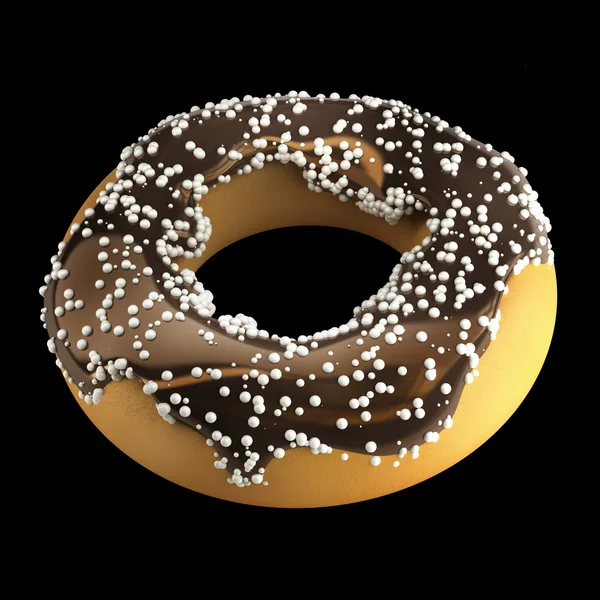 Donut mit Sahnehäubchen. — Stockfoto