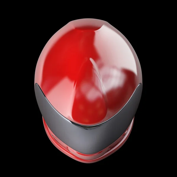 Red moto helmet — Stock Photo, Image