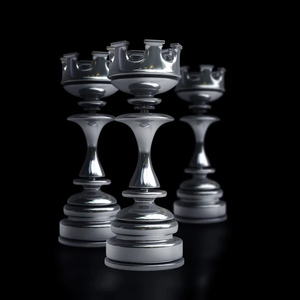 Château d'échecs noir. — Photo