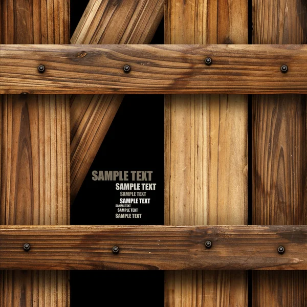 Fából készült kerítés-lyuk — Stock Fotó