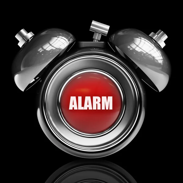 Silver alarm bell — Stock Photo, Image