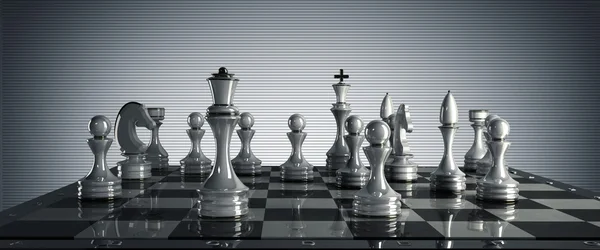 Imagem de conceito de xadrez - xeque-mate . — Fotografia de Stock