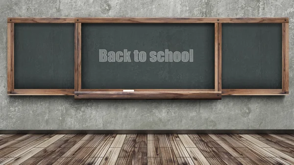 Geri okul okul blackboard — Stok fotoğraf