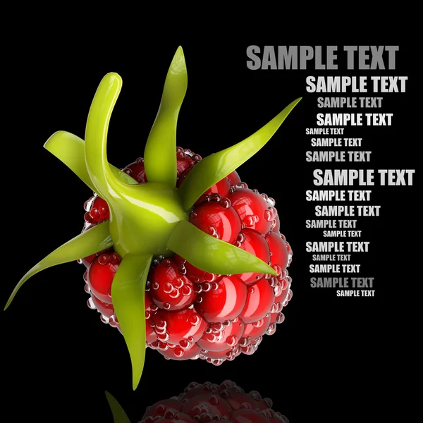 3D raspberry — Stock Photo, Image