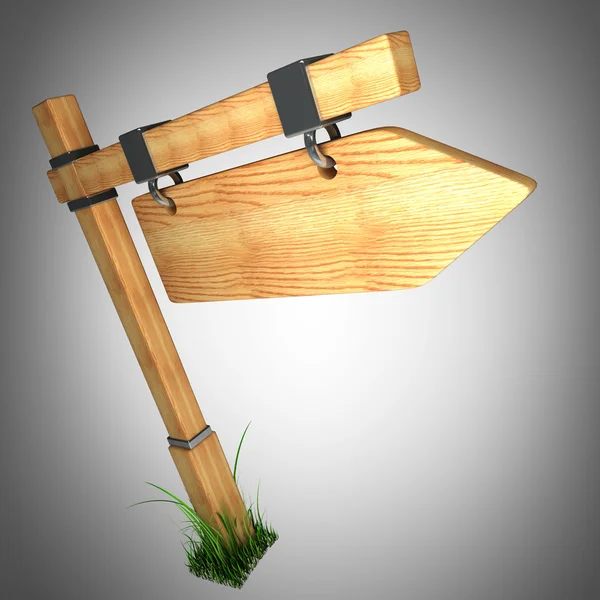 Flecha de madeira — Fotografia de Stock