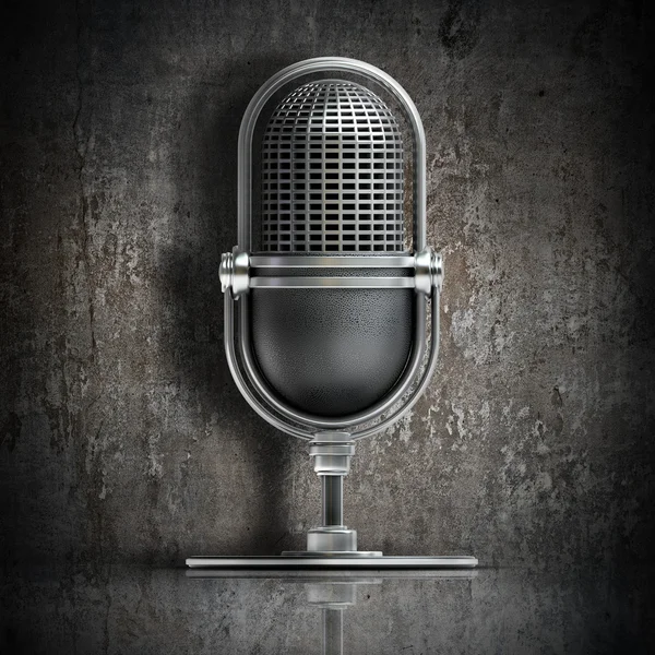 3D retro microphone — Stock Photo, Image