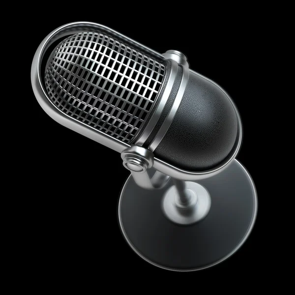 3D retro microphone — Stock Photo, Image