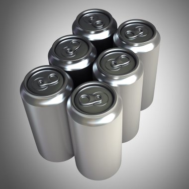 3D alüminyum bira kutuları