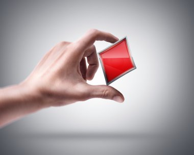 el kart işareti tutarak