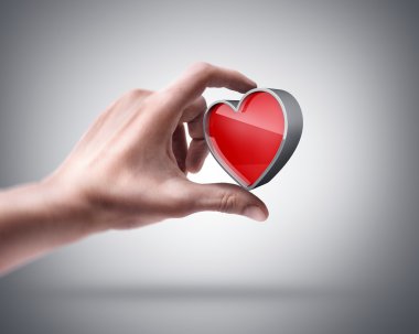 Adamın elini tutarak kart işareti