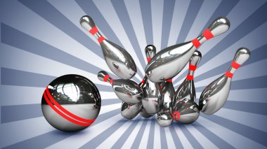 3D bowling topu iğne çökmesini.