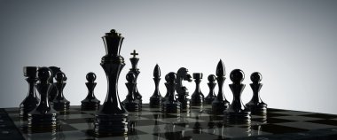 Satranç arka plan - Şah mat.