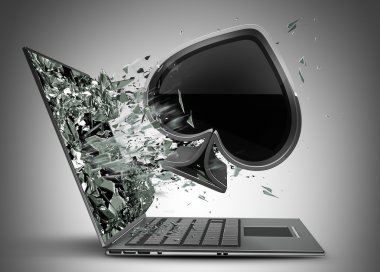 çıkış kart işareti laptop ekran monitör tarafından