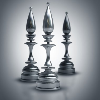 Satranç kara memur.