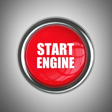 kırmızı motor Başlat düğmesini