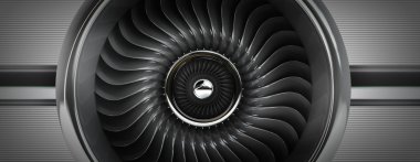 Jet motoru ön görünüm