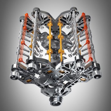 modern otomobil motoru kavramı