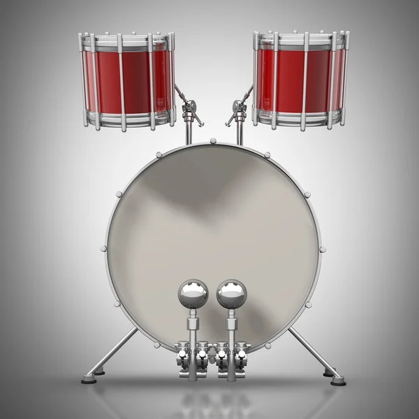 Instrumento de tambor 3d — Foto de Stock