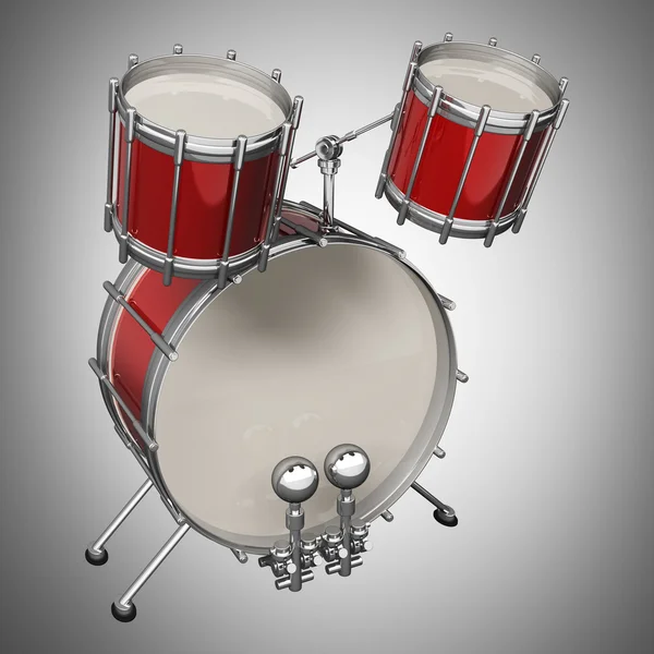 Instrumento de tambor 3d —  Fotos de Stock
