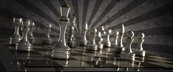 Шахматный фон - шах и мат . — стоковое фото