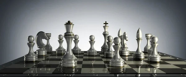 Шахматный фон - шах и мат . — стоковое фото
