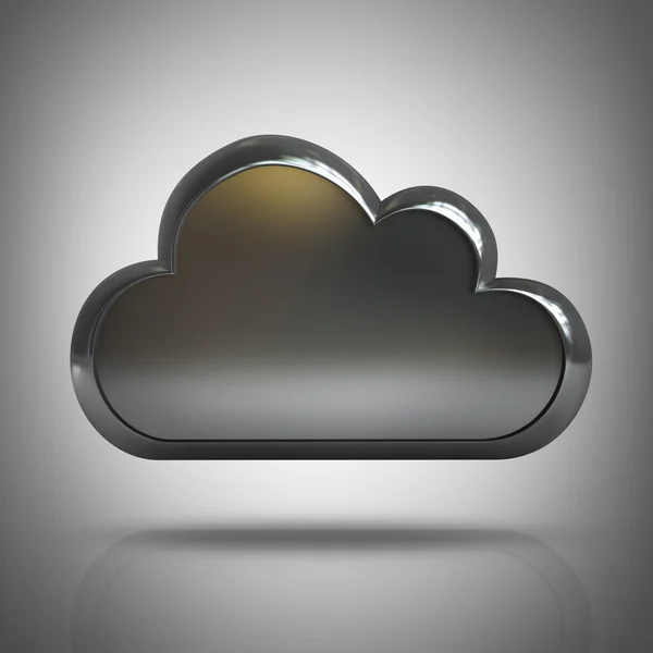 3d metallic cloud — Stock Photo, Image