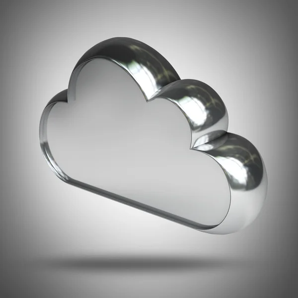 3d metallic cloud — Stock Photo, Image