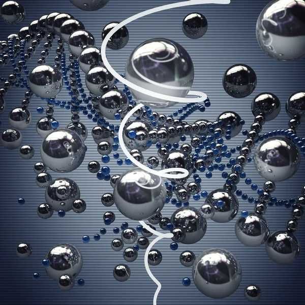 Cadeia de DNA brocken abstrato — Fotografia de Stock