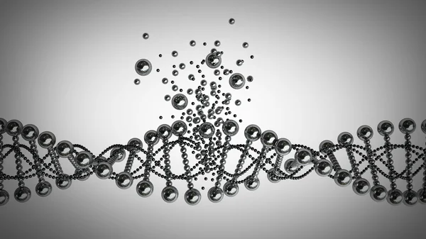 Brocken DNA chain — Stock Photo, Image