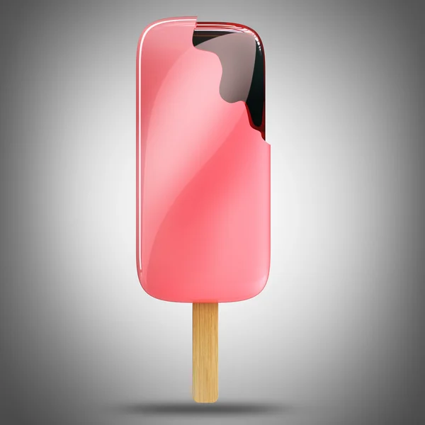 Ice cream bar on a stick — Stock Photo, Image